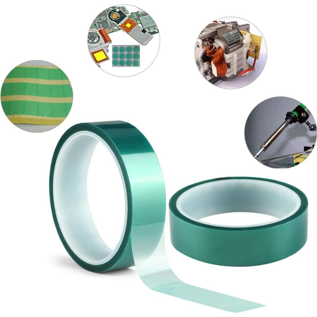 Polyester High Temperature Masking Tape,PET Tape with Silicone Adhesive,Ideal for Painting,Powder Coating,Anodizing,Circuit Boards