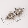 Hollow Metal Clasp for Qipao/Hanfu Collar, Frog Button for Coats & Scarves