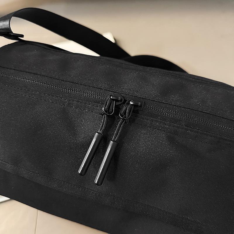 Nylon Solid Color Crossbody Bag Travel Sports Fitness Shoulder Bag
