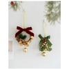 Seasonal Hanging Decorations with Bells and Pine Cone Motifs for Christmas Tree and Indoor For Holiday Ambiance