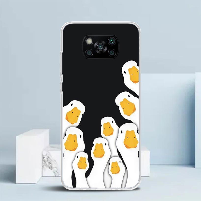Cartoon Duck Goose Game Phone Case For Xiaomi Poco F7 Ultra X5 X6 X7 Pro M7 Redmi 15C 15 13C 13 12C 12 10C 10 10A 9 9C 9A 9T Cov