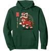 Lion Dance Year of The Horse Unisex Clothing Chinese New Year Zodiac Horse Pullover Hoodie Men Women Fashion Sweatshirt