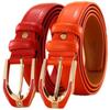 Damski skórzany pasek ze sprzączką Fashion Ladies 3.0 Fine Pants Belt Candy Color