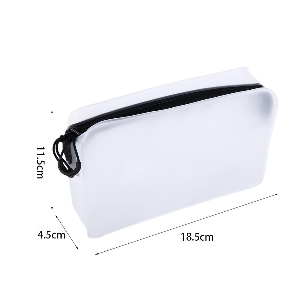 Organizer Bath Storage Female Storage Bag Matte Makeup Case Transparent Cosmetic Bag Soft Film Bag