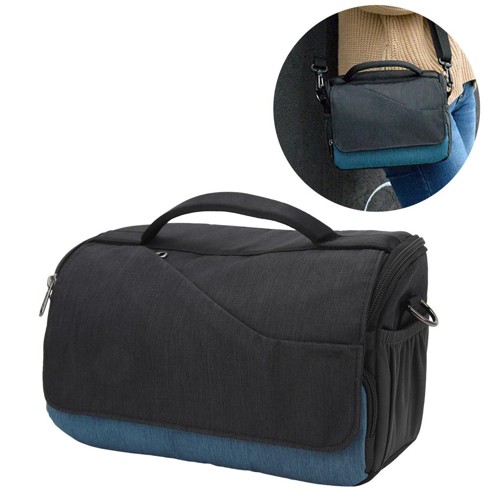 SLR Camera Bag Waterproof Padded Camera Bag Accommodate One Camera and Two Lenses for    7  8 and Other Camera