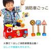 Toy Active Fire Engine Educational Toy Wooden Toy Pretend To Be a Carpenter Hammer Toy Birthday Gift for 2 and 3 Year Old Boys Edutē I'm