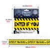 Halloween Warning Tape Caution Barrier Festival Warning Streamer Spooky Party Haunted House Outdoor Porch Yard Halloween Decoration Supplies