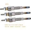 JEENDA 3PCS Glow Plug 16851-65510 16851-65512 Compatible with Kubota D722 D902 D905 D1005 D1105 V1505 V1305 Z482 RTV900 RTV1100 Tractor B1700D B1700E
