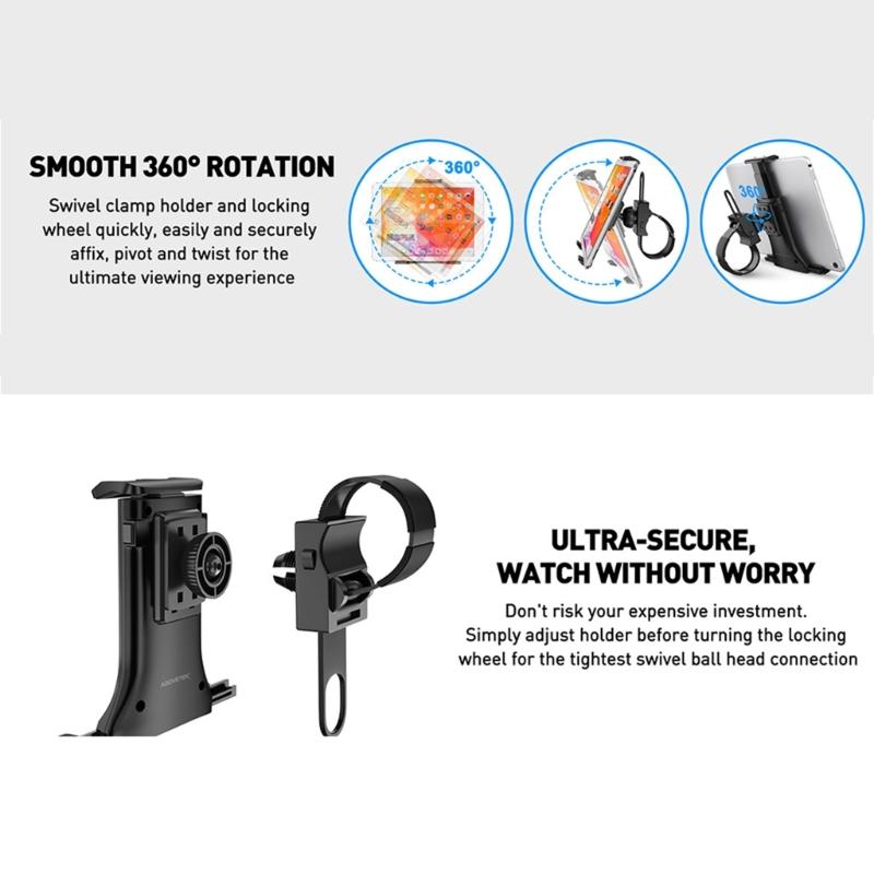 Exercise Bike Phone Holder Universal Motorcycle Handlebar Stand Mount Cell Phone Holder Bracket CradlesFitness Equipment