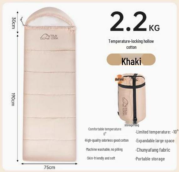 Adult & Children's Water-Repellent Sleeping Bag for Outdoor & Office Use.