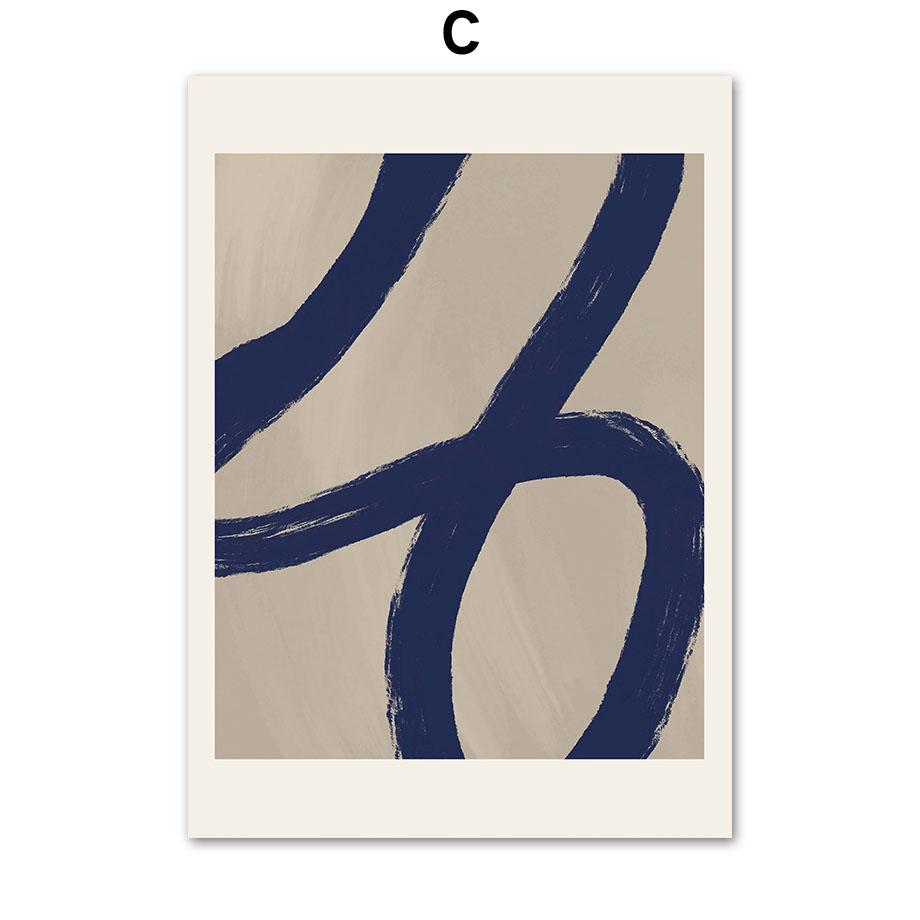 Abstract Blue Vintage Posters And Prints Matisse Line Girl Wall Art Canvas Painting Hotel Bar Pictures Living Room Home Decor