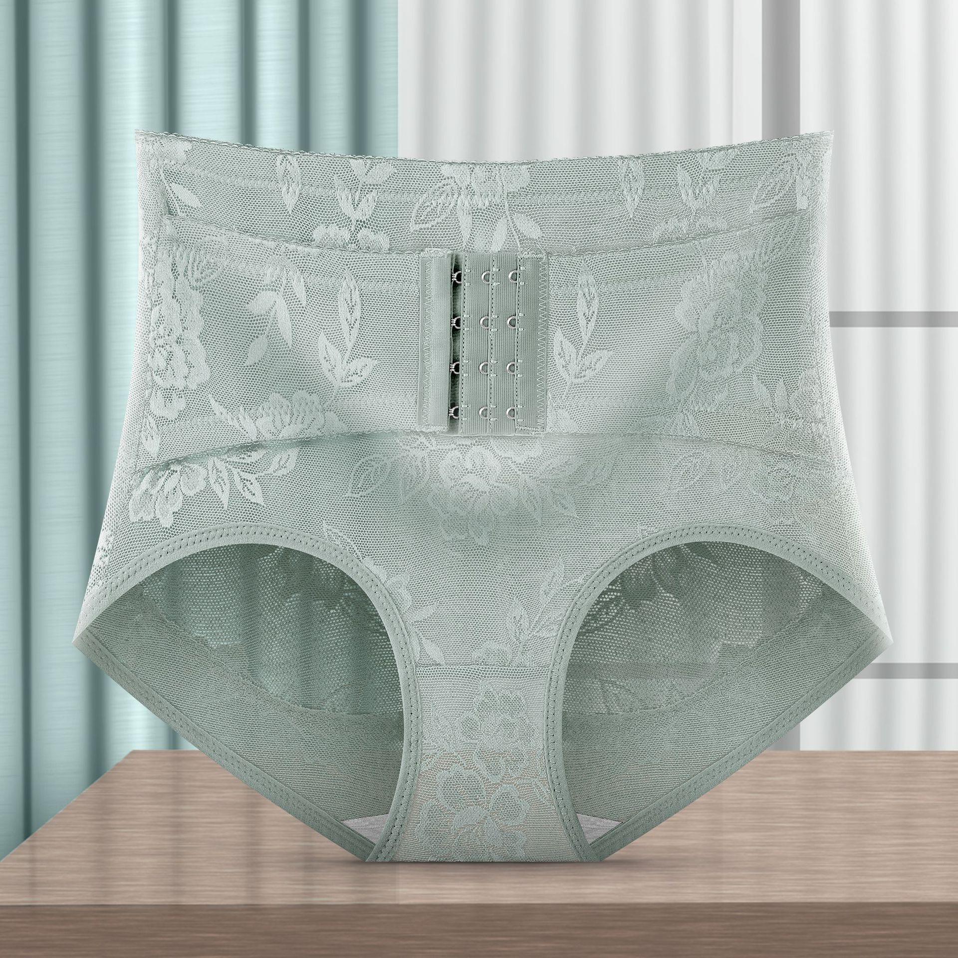 

Жіноча безшовна білизна з ефектом підтягування стегон, із середньою посадкою, компресією живота талії, дихаюча, зручна, антибактеріальна, трусики-трикутники XXL зелений