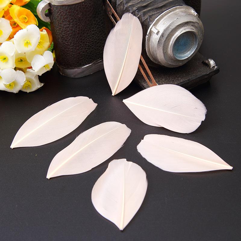 50Pcs26 Color Diy Jewelry Accessories Feather Color Floating Head Feather Goose Feather Craft Decorative Material