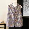 2026 Spring Vest Jacket: Stylish National Style for Middle-Aged & Elderly Women