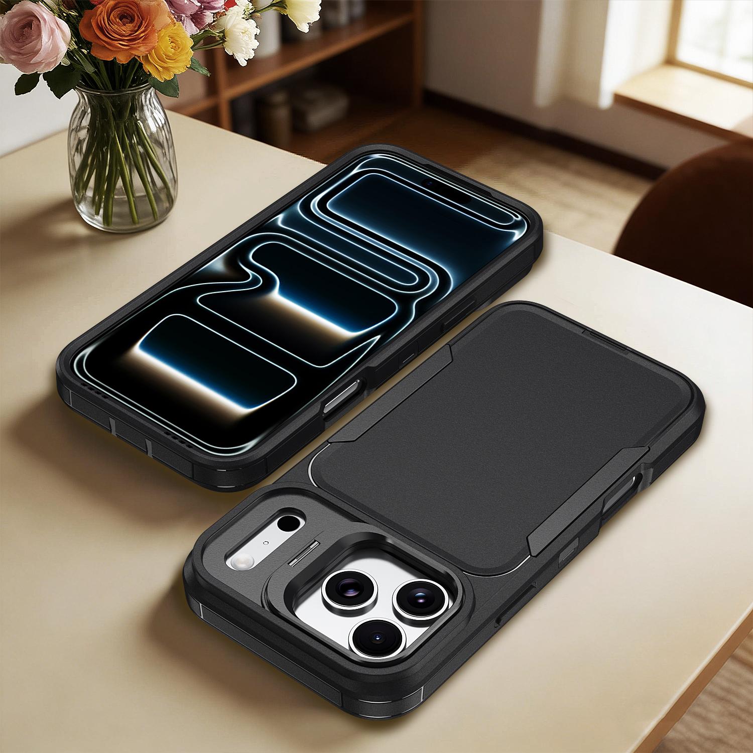 

Fall Protection Armor Accessories Case for Iphone 17 Pro Max Iphone17 16 Pro Plus Iphone16 Hard Rugged Cover Coque Funda Capa iPhone 16 Plus чорний