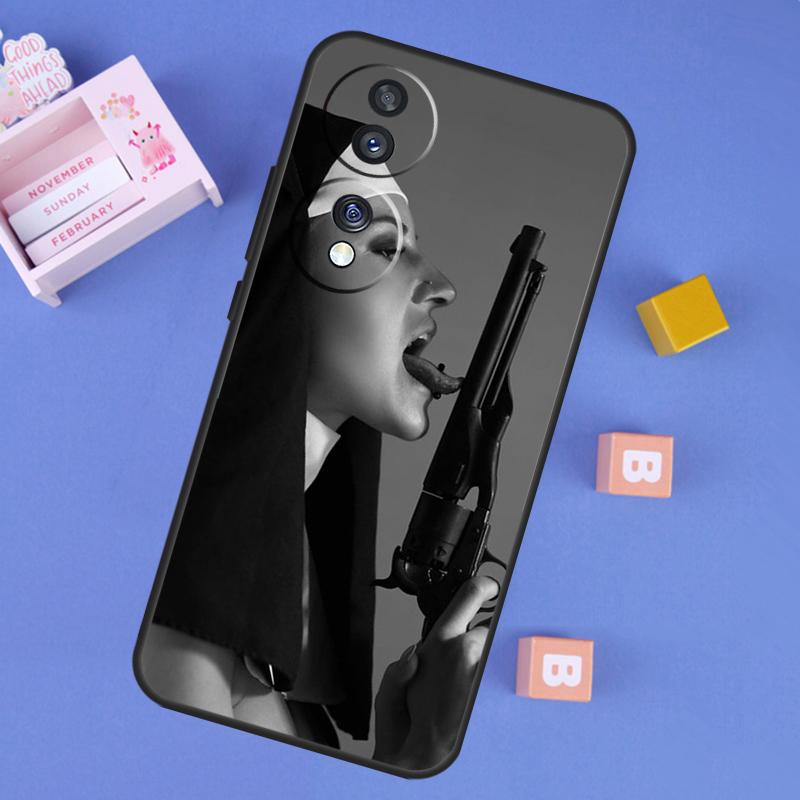 Sister Style Nun Sexy Girl Case For Honor 400 Pro 200 70 90 Lite X9a X9b X9c X9d X8b X8c Win RT Magic 8 5 6 7 Pro Cover