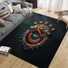 Futbol Club Barcelona2 Flannel Pattern Square Carpet,Area Rug,Carpet Rug for Living Room Bedroom Sofa Playroom Decor,Non-slip Floor Mat
