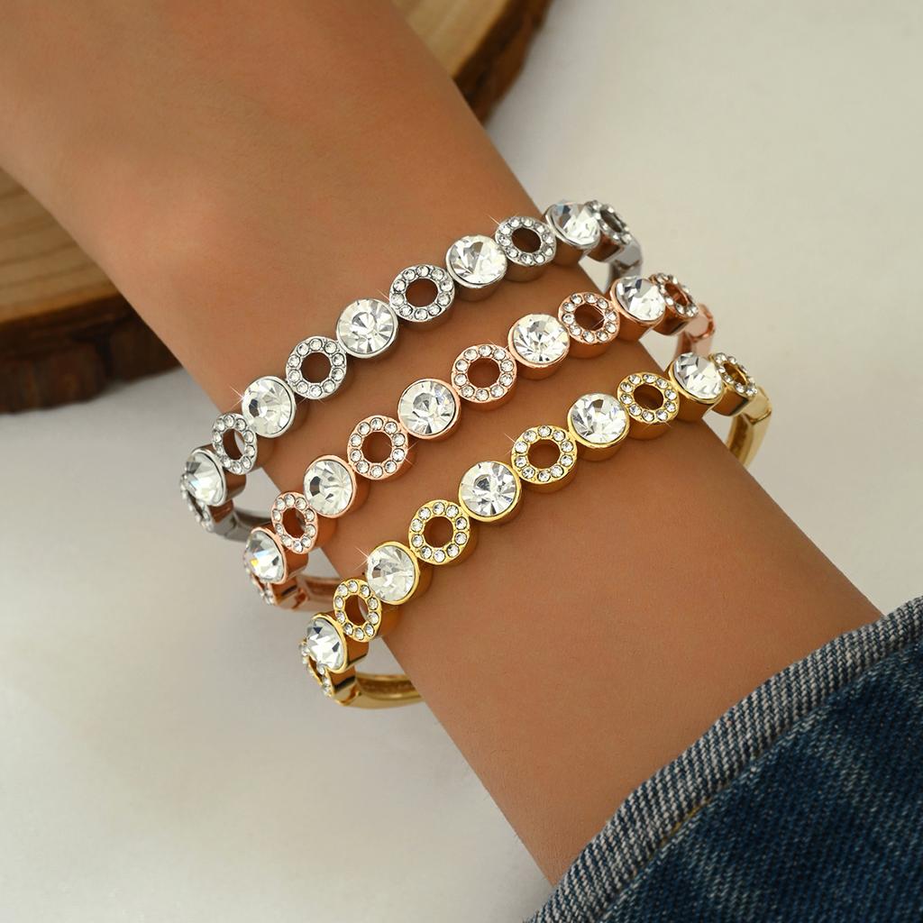 1PC women's fashionable and minimalist alloy ring bracelet, bracelet, date, travel, banquet, party, holiday dressing gift