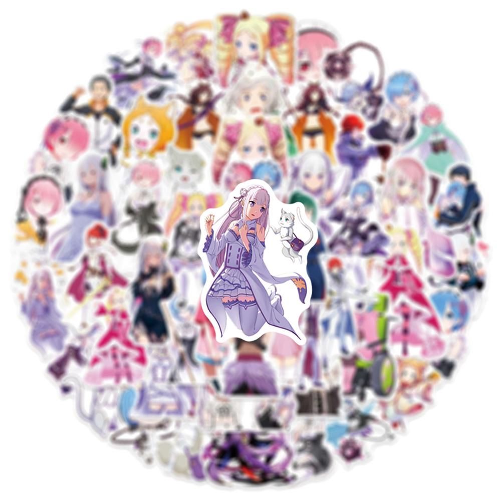 10/30/50pcs Re:ZERO Starting Life in Another World Anime Stickers Cartoon Rem Decals Laptop Motorcycle Phone Decoration Sticker