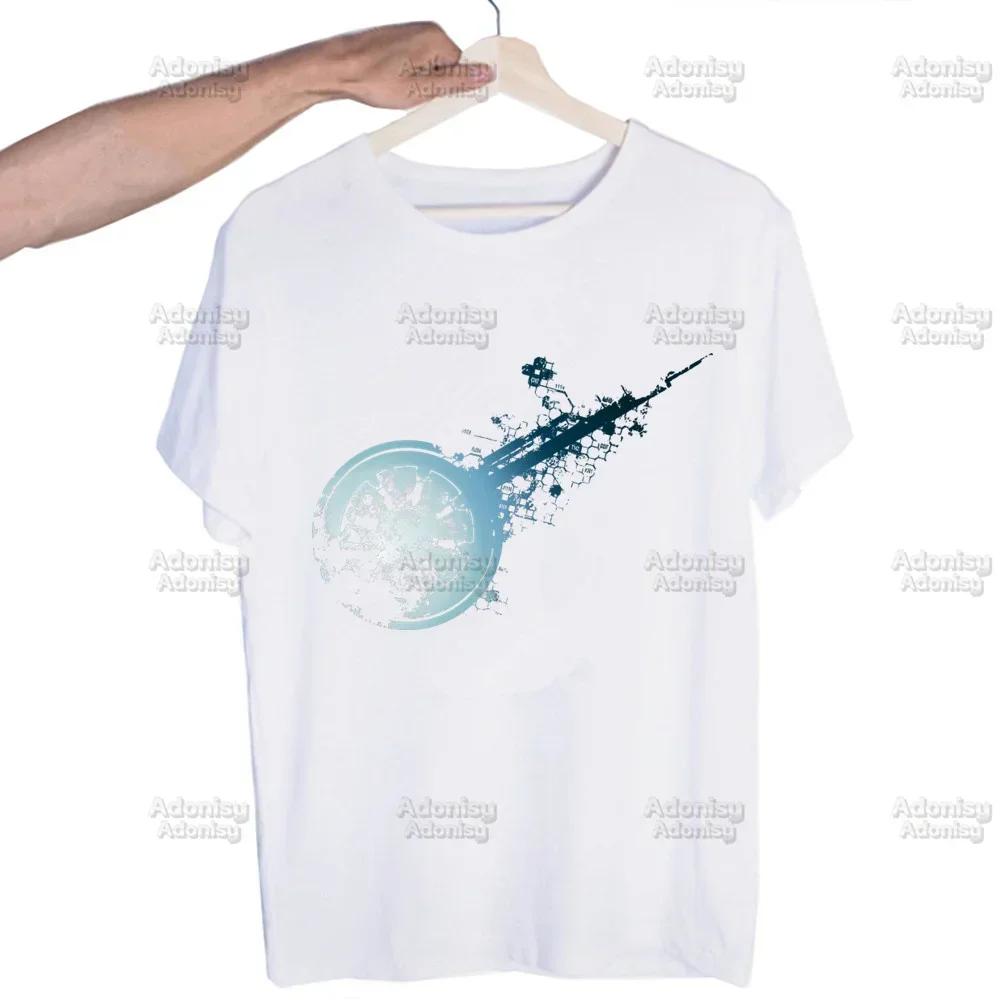 Final Fantasy 7 Fan Art Harajuku Men's Tshirt Printed Unisex Short Sleeve T-shirt Cool Cartoon Casual Male Streetwear Tops