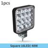 LED Tractor Work Lights 4800lm LED Pod Lights 12V 24V Cube Off Road Light Square for Service Tow Truck ATV UTV RV RZR Boat Pick