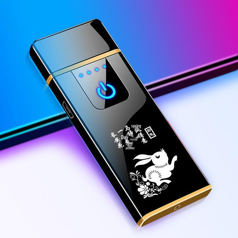 Windproof Zodiac Engraved Electronic Lighter – Unique Gift for Boyfriend