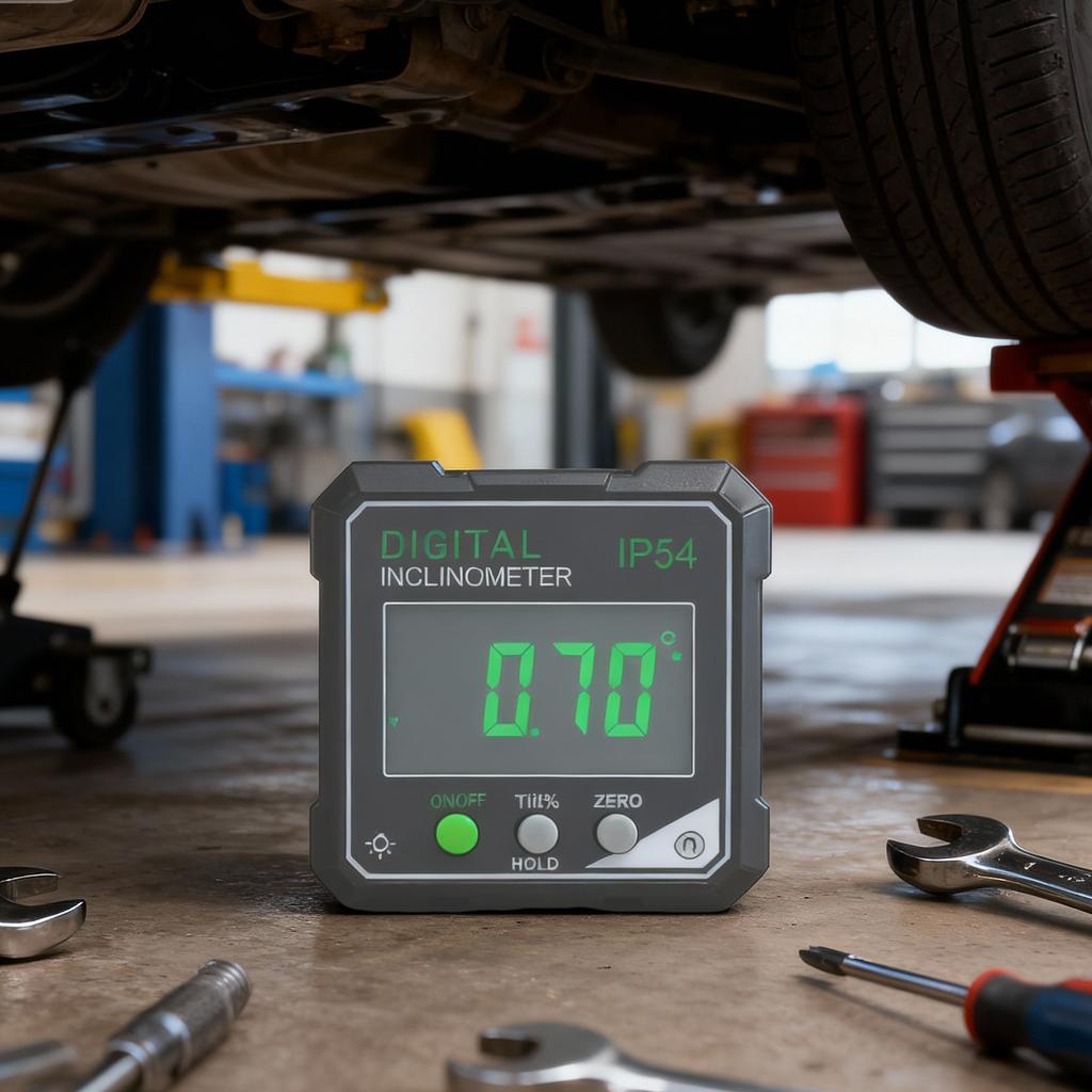 Digital Angle Finder 4-Side Magnetic Angle Gauge Digital Level Box LCD Display Anti-Slip for Woodworking Measuring Tool 4x90°