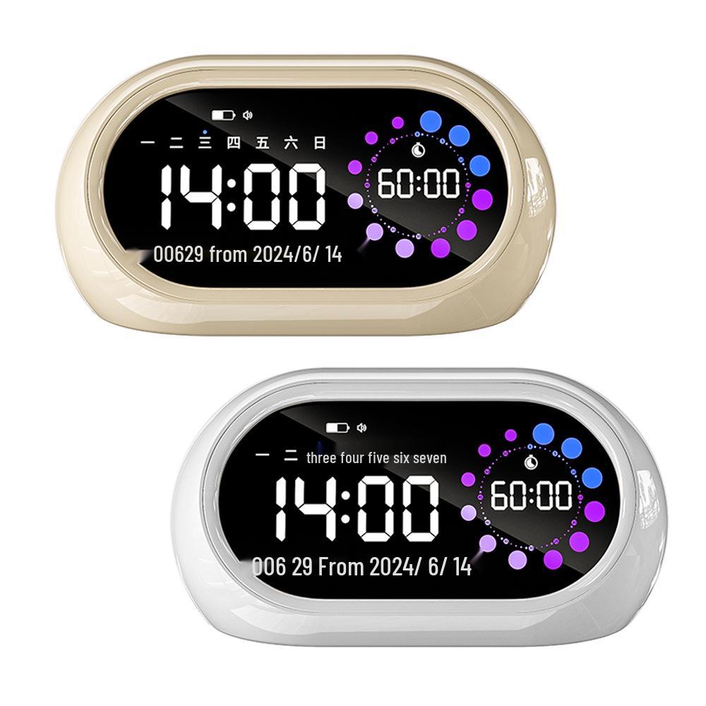 Smart Alarm Clock with Large Display, Visual Timer, Loud Volume, Long Battery Life, and Mini USB Connectivity.
