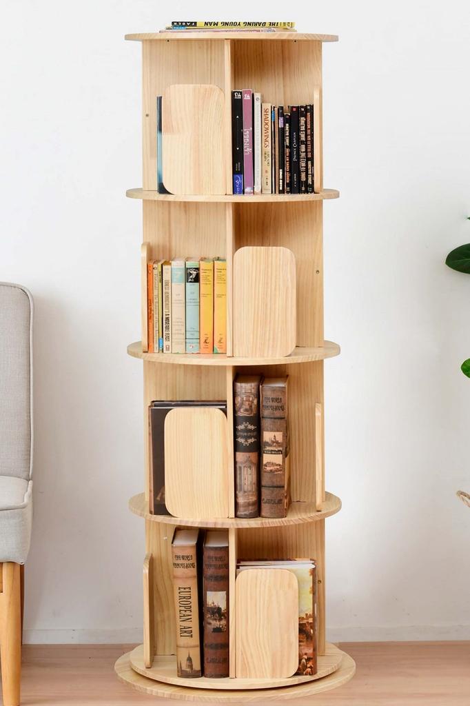 Raft pentru cărți Raft pentru cărți Poți așeza lucrurile pe placa de sus Înălțimea susține A4 Dimensiune 4 niveluri 50 cm x înălțime Asamblare rafturi manga din lemn natural