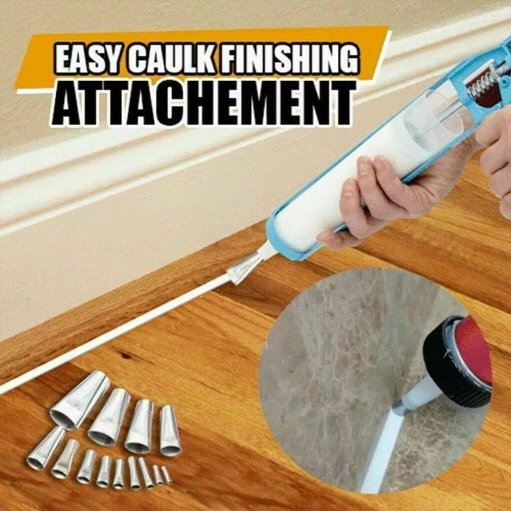 High Qiality Stainless Steel Caulking Finisher Reusable 5-35MM Silicone Sealant Nozzle Caulk Nozzle Kitchen Bathroom