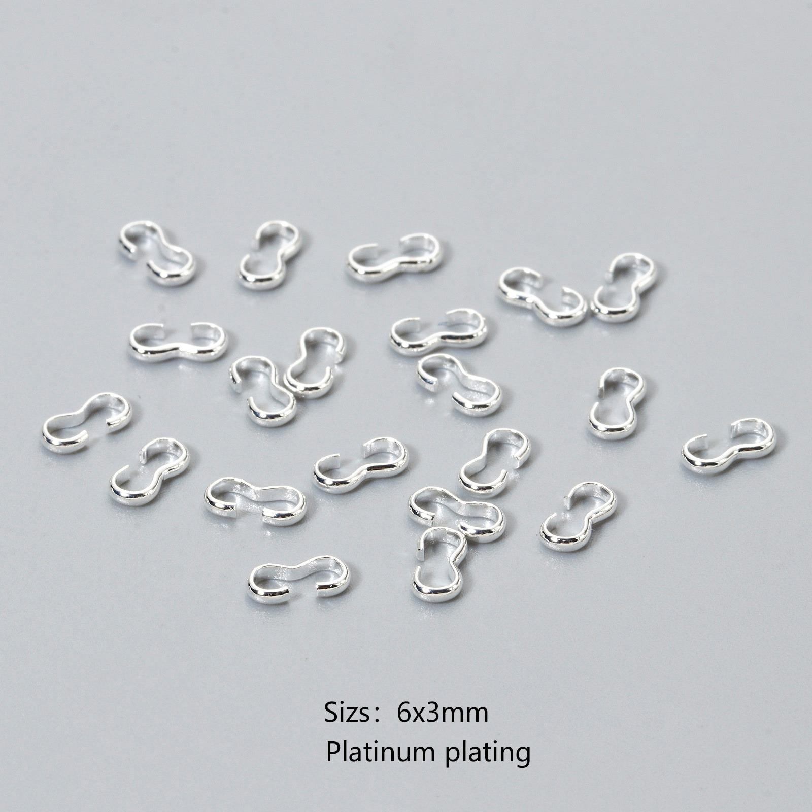 

50PCs Brass Connectors Clasp 3 shape For Bracelets Necklaces Making Jewelry Materials Fastener Clasps DIY Pearl Jewelry Fittings