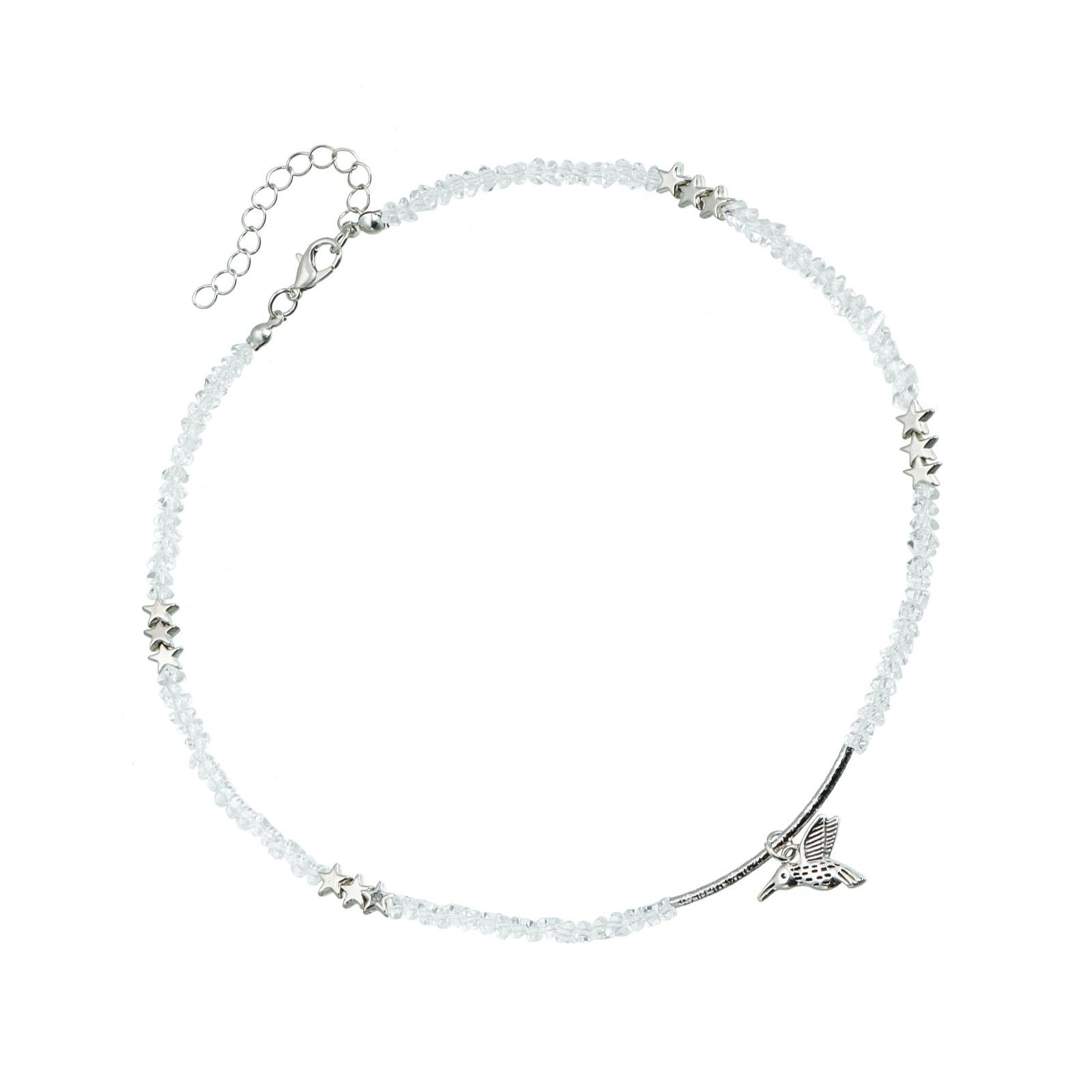 

Модное минималистичное ожерелье с подвеской в виде птицы, регулируемая цепочка, легкая цепочка для ключицы для женщин, модное ювелирное украшение в подарок белый