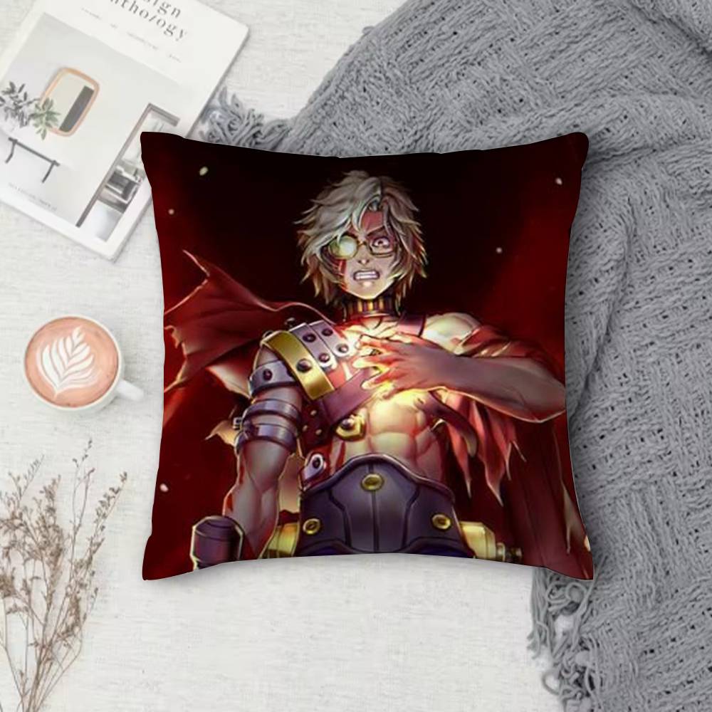 K-Kabaneri Of The Iron Fortress Double-Sided Printed Square Decorative Cushion Cover For Sofa Living Room Home Decor