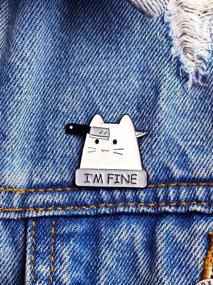 Cartoon Cute Funny Creative Alloy Brooch Creative Accessories Badge