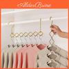 Space Hangers Magic Saving Clothes Foldable Closet Organizer Wardrobe Clothing Cascading Rack 7 Slots For Pants Dresses Coats