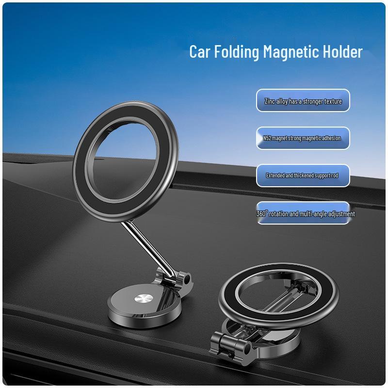360° Rotating Zinc Alloy Magnetic Car Phone Holder