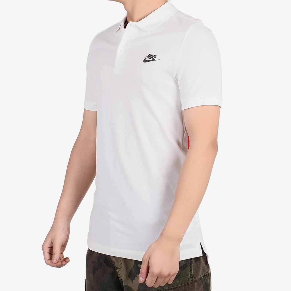 Nike Serie Stile di Vita Sportivo Moda Delicata sulla Pelle Confortevole Versatile Traspirante Polo a Maniche Corte Uomo Polo 727331-100