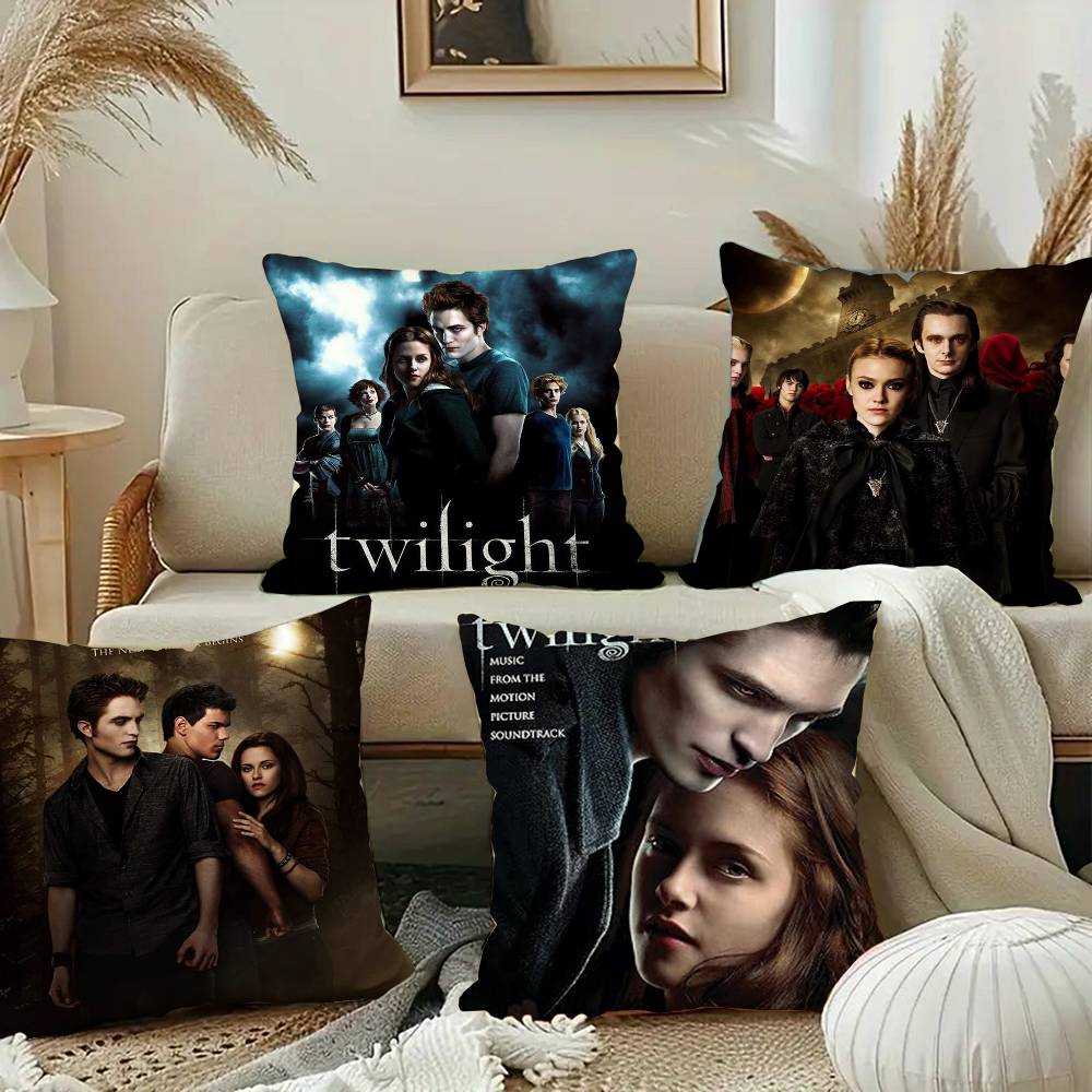 M-Movie T-Twilight Pillow Case Short Plush Sofa Decorative Gift Home Double-sided Printing Cushion
