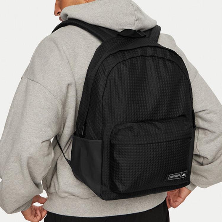 Adidas Fabric Backpack Medium Size Unisex Black Adidas IM5527