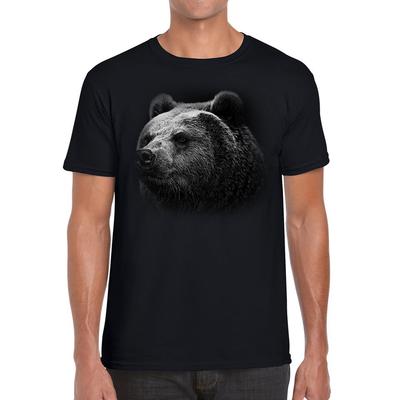 Bear Face Unisex Mens T Shirt Womens Tops Tees