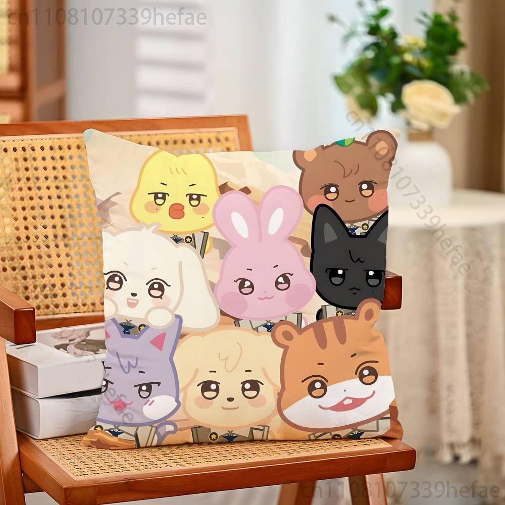 Cute AANITEEZSS Throw Pillow Case For 45x45cm55x55cm30x30cm For Home Bedroom Decoration And Protector
