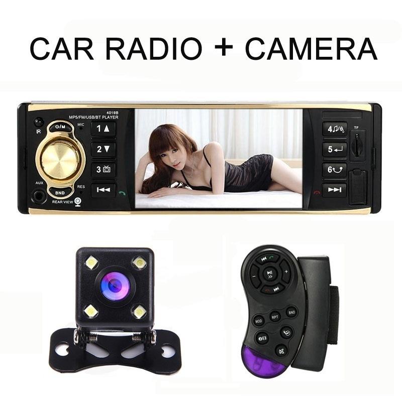 

1Din HD Автомобильное радио Аудио MP5-плеер Автомобильный стерео Bluetooth USB / TF FM Aux Вход Пульт дистанционного управления на руле