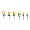6Pcs Flush Trim Bit 6mm Shank Pattern Router with Bearing Hinge Mortising Wood Milling Cutter