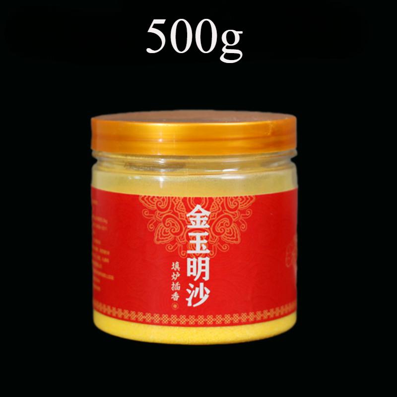 Goldener Sandpuder Spezialsand Jin Yuming Sand Schmirgel für Zuhause Innenräuchergefäße Ideal zum Einstecken von Räucherstäbchen und zur Anbetung