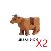 City Zoo Farm Building Blocks Model Character Accessories Animal Giraffe Elephant Elephant Wolf Dolphin Mini Brick Toy Gift X052