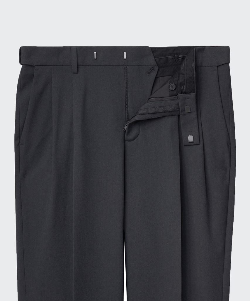 Musinsa Standard Real Wide Hidden Banding Slacks [Gray]