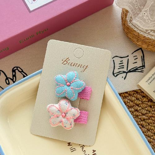 Summer Sequined Bow Flower Hairpin Sweet Children's Hair Accessories Do Not Hurt The Hair Side Bangs Hairpin Headdress Bb Clip