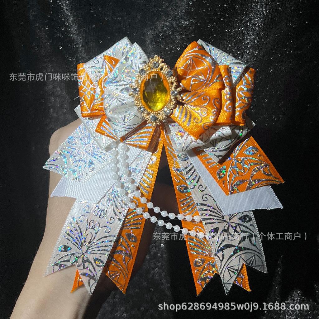 Gorgeous original support stick bow pain bag carat DIY bow lolita decorative headgear edge clip