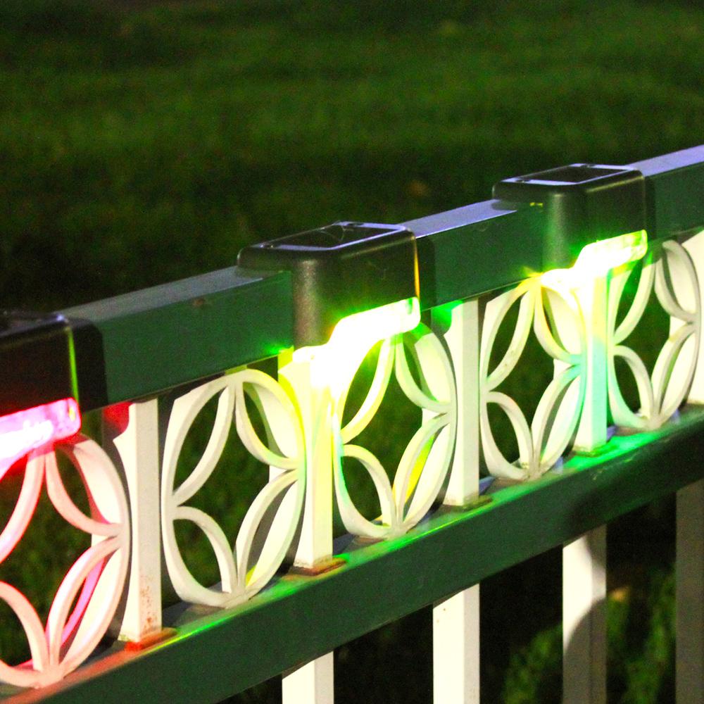 New Solar Decoration For Garden Patio Led Solar Lamp Balcony Fence Lights Solar Stair Lamp Outdoor Night Light Waterproof Lamp