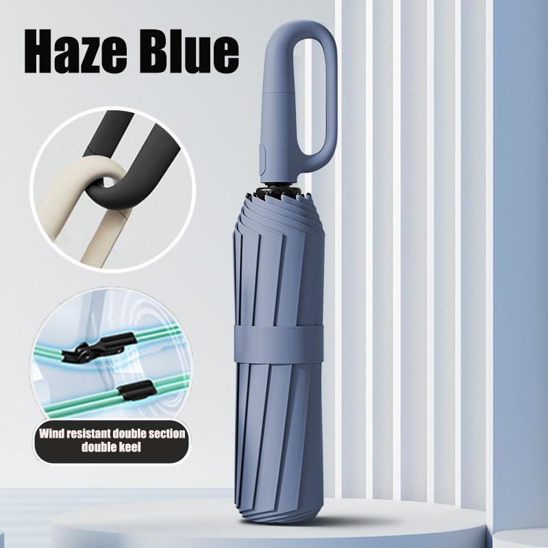 

Увеличенный Усиленный Ветрозащитный Дождезащитный Двойного назначения Устойчивый к УФ-лучам Полностью автоматический Зонт с вращающейся пряжкой-кольцом Складной двойной киль 16K